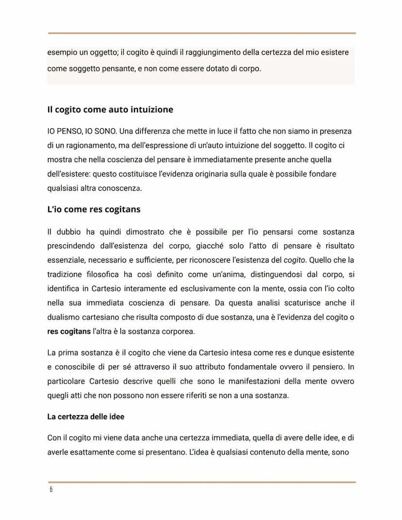 Cartesio
Vita e opere
La formazione a La Flèche, la partecipazione alla guerra e
l'intuizione del metodo, il trasferimento in Olanda.
René D