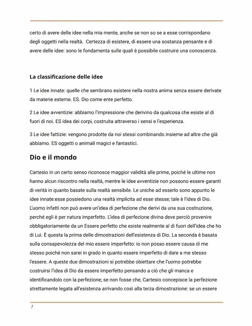 Cartesio
Vita e opere
La formazione a La Flèche, la partecipazione alla guerra e
l'intuizione del metodo, il trasferimento in Olanda.
René D