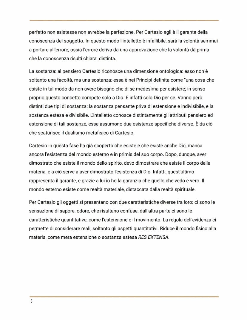 Cartesio
Vita e opere
La formazione a La Flèche, la partecipazione alla guerra e
l'intuizione del metodo, il trasferimento in Olanda.
René D