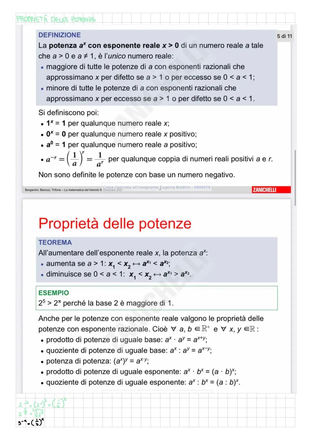 esponenziali e logaritmi