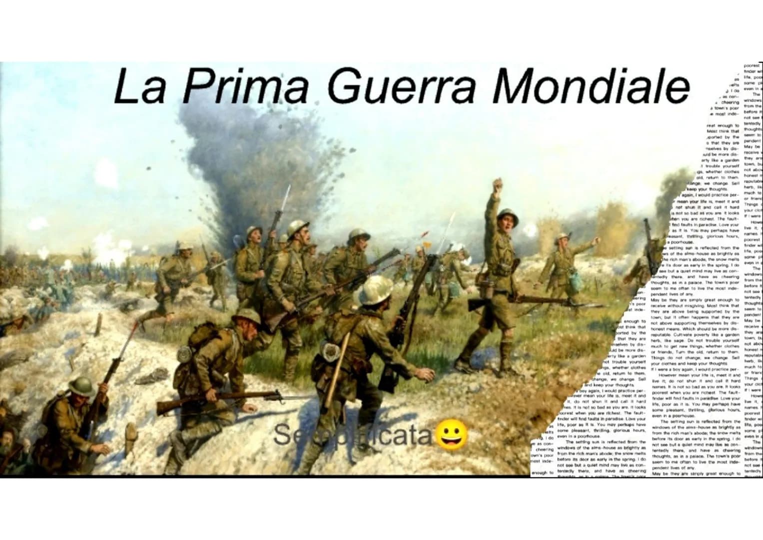 La Prima Guerra Mondiale
Secpricata
enough to
st think that
borted by the
that they are
selves by da-
ad be more dis-
erty like
hot trouble 