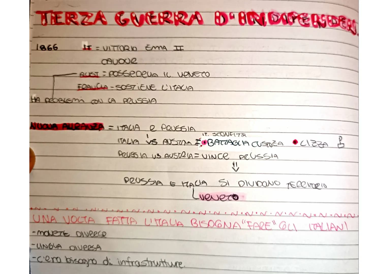 
<p>Le tre guerre d'indipendenza dell'Italia rappresentano il processo attraverso il quale il paese è riuscito a ottenere l'indipendenza pol