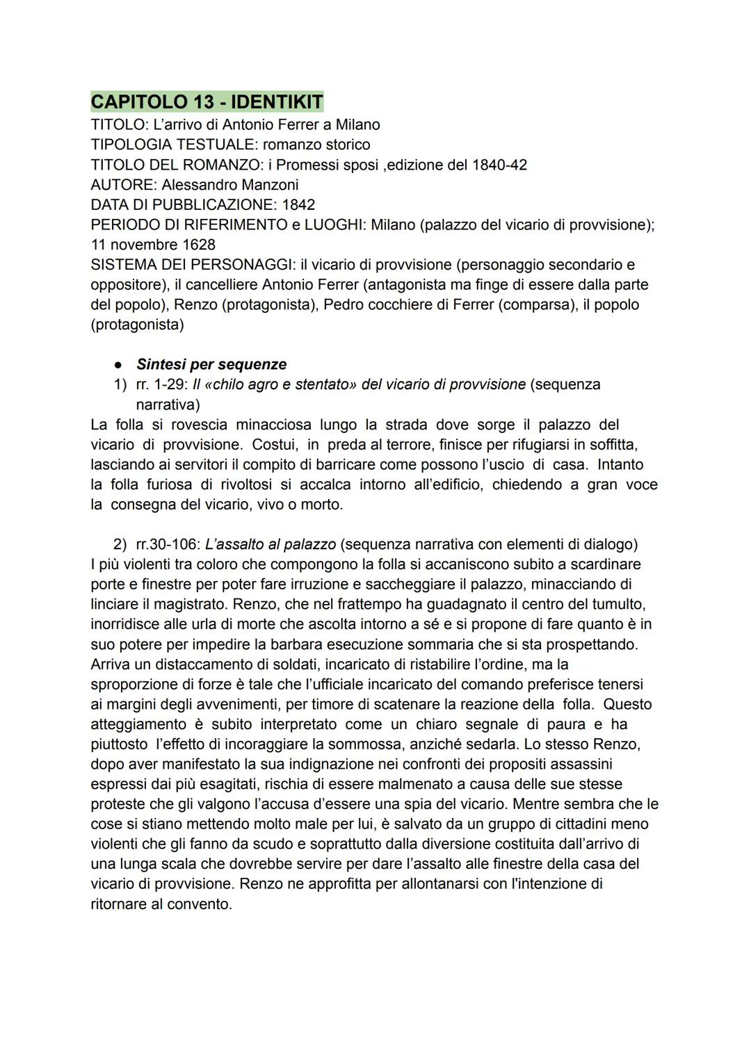 # CAPITOLO 11 - IDENTIKIT

TITOLO: I nuovi piani di Don Rodrigo e l'arrivo di Renzo a Milano
TIPOLOGIA TESTUALE: romanzo storico
TITOLO DEL 