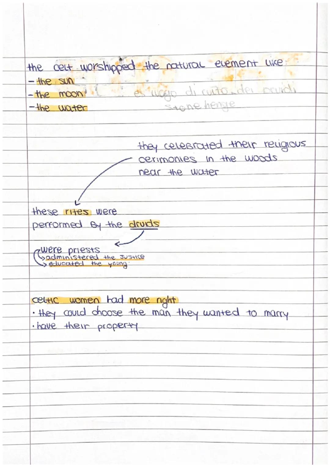 *
*
THE CELTS
↓
arrived from north-western
germany (in the Iron age)
around 700 B.C.
↓
they gradually settled in
Britain Between 500
and 100