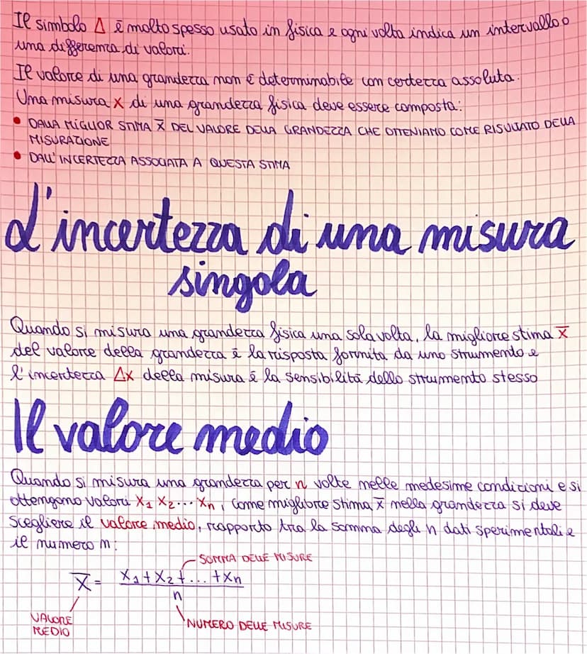 Errori nelle misure
SISTEMATICI
E impossibile ottenere una misura esatta: a ogni misura è associata
un incertezza.
CASUALI
L'incertezza di u