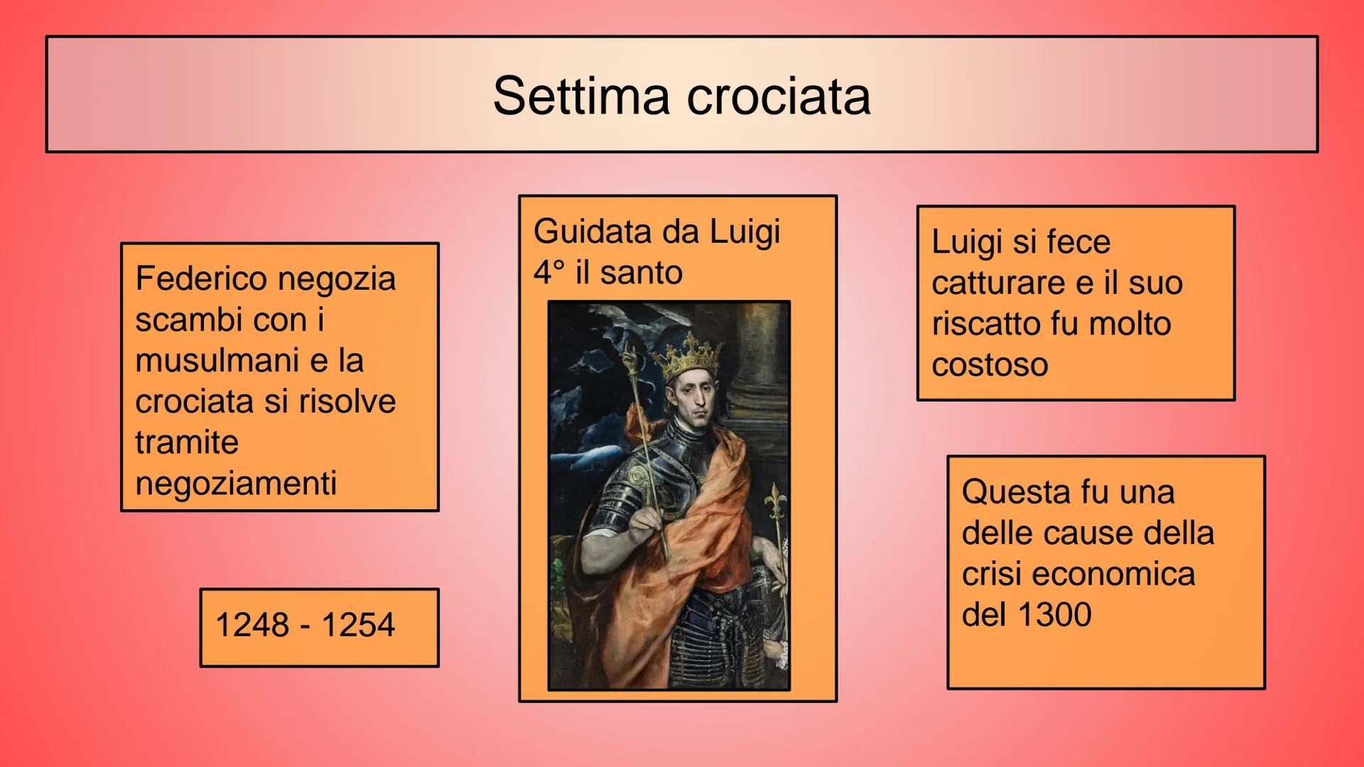 Le Crociate
Sono delle guerre sante che nel 1200 venivano
"giustificate" dal papa con la scusa che chi avrebbe
combattuto "per dio" sarebbe 