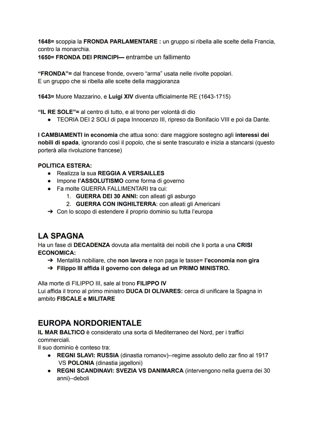 IL 600
→ CRISI DEMOGRAFICA ECONOMICA, In Europa meridionale e centrale
(1620-1670)
→ SQUILIBRI politici in:
● ITALIA: frammentata, guerra co