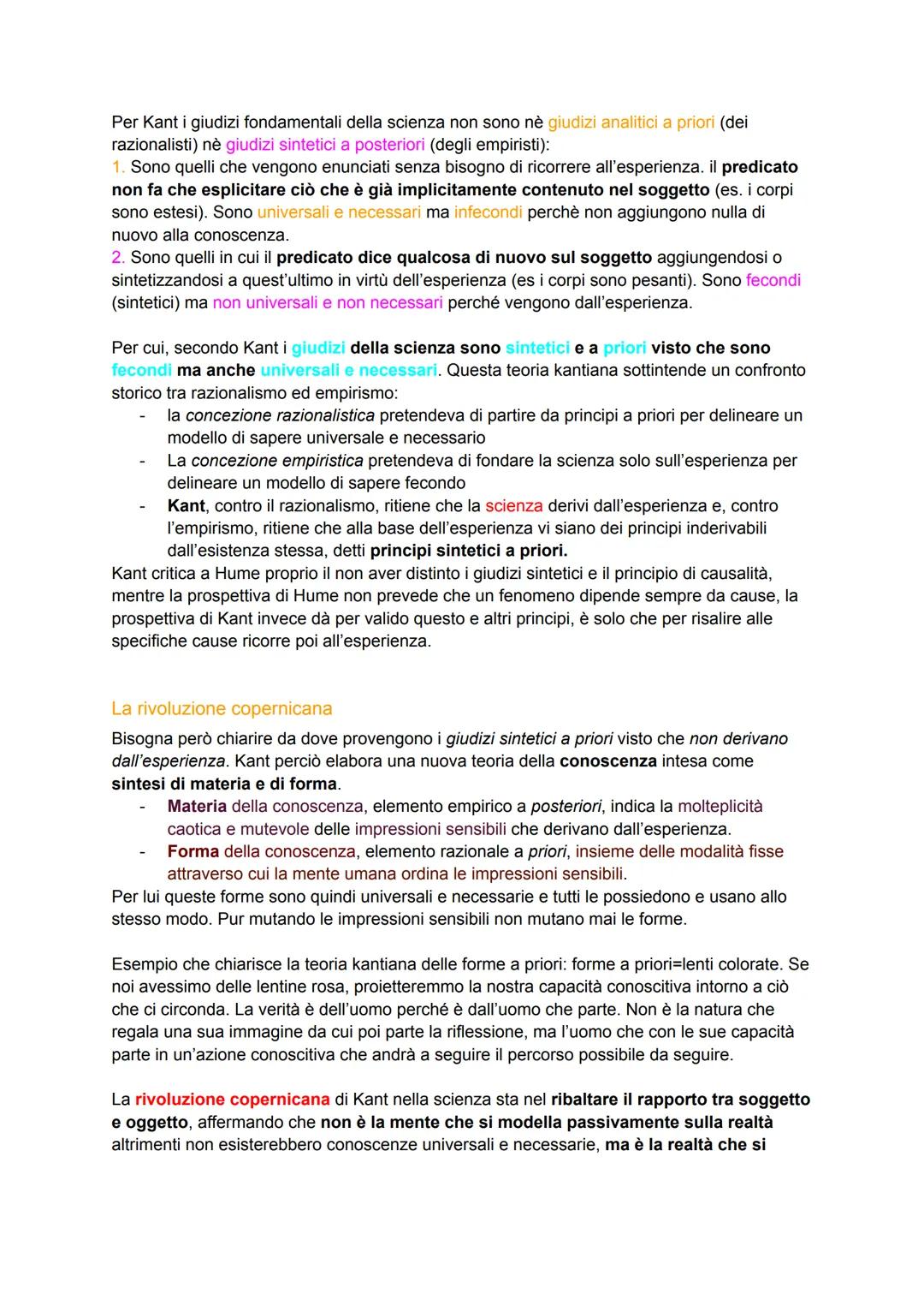 Kant
Con il suo sistema filosofico, Kant inaugura una nuova fase del pensiero moderno. Il suo iter
filosofico può essere scandito in 2 fasi: