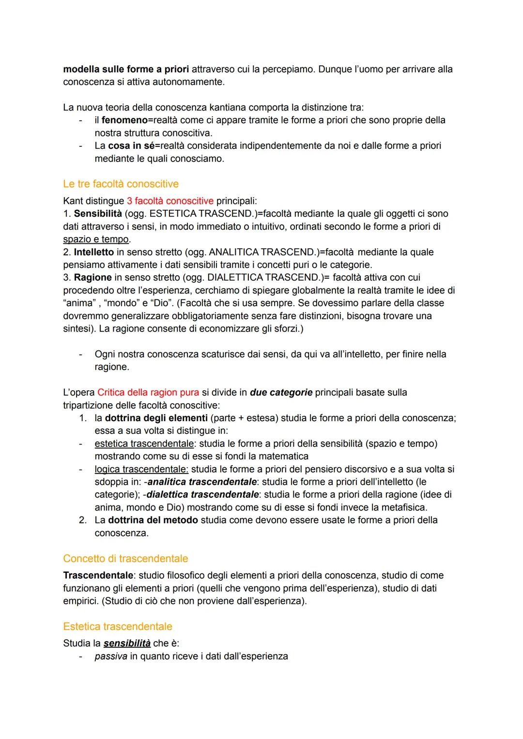Kant
Con il suo sistema filosofico, Kant inaugura una nuova fase del pensiero moderno. Il suo iter
filosofico può essere scandito in 2 fasi: