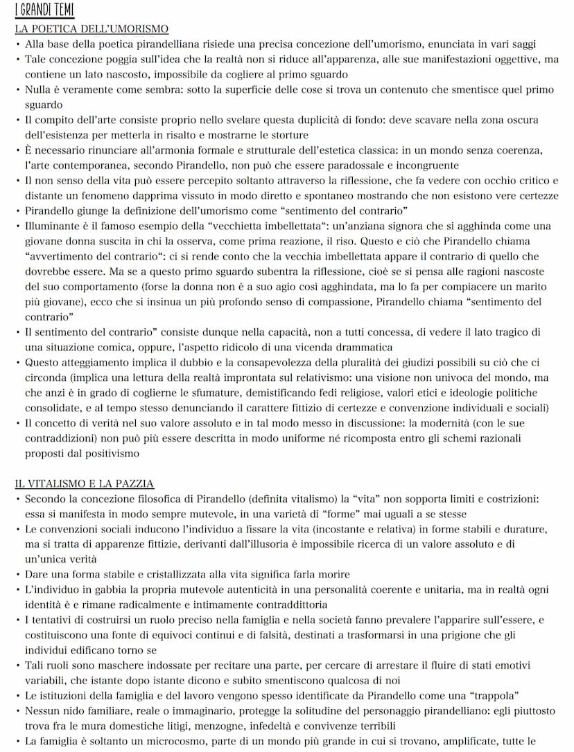 Luigi Pirandello
LA VITA
Nasce nel 1867 a Grigenti (in una contrada di campagna dove sorge il
casale chiamato "il caos", in cui la famiglia 