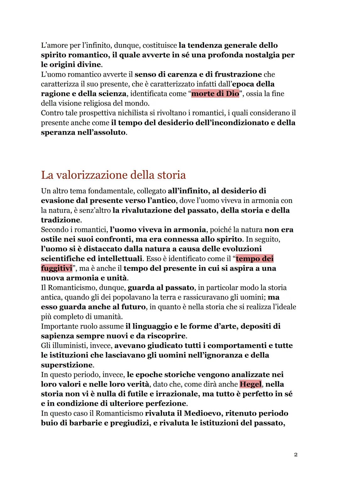 Idealismo e Romanticismo
L'idealismo, di cui i massimi esponenti sono Fichte e Schelling, nacque in
Germania, ricavando origine e linfa vita