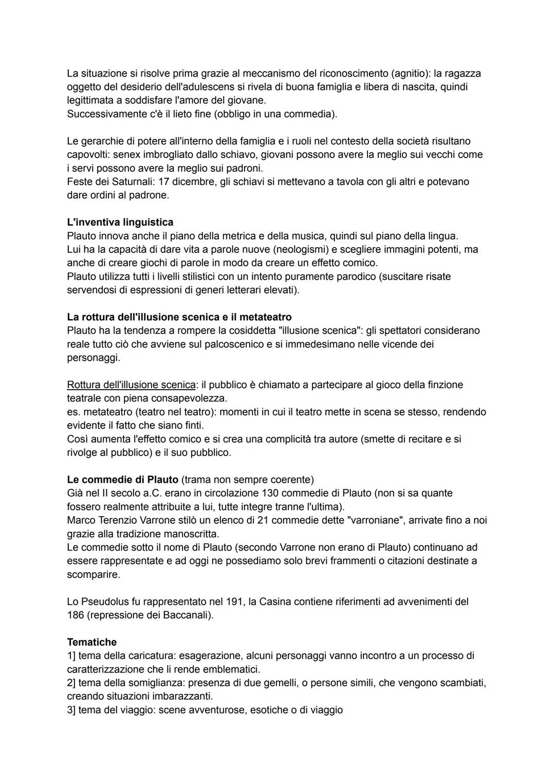 PLAUTO
Nasce a Sarsina nel 3 secolo, cittadina dell'attuale Romagna (non si conosce bene la vita).
La sua origine italica viene testimoniata