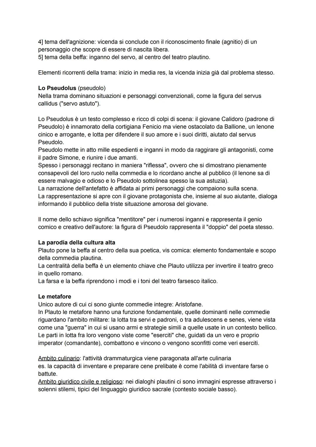 PLAUTO
Nasce a Sarsina nel 3 secolo, cittadina dell'attuale Romagna (non si conosce bene la vita).
La sua origine italica viene testimoniata