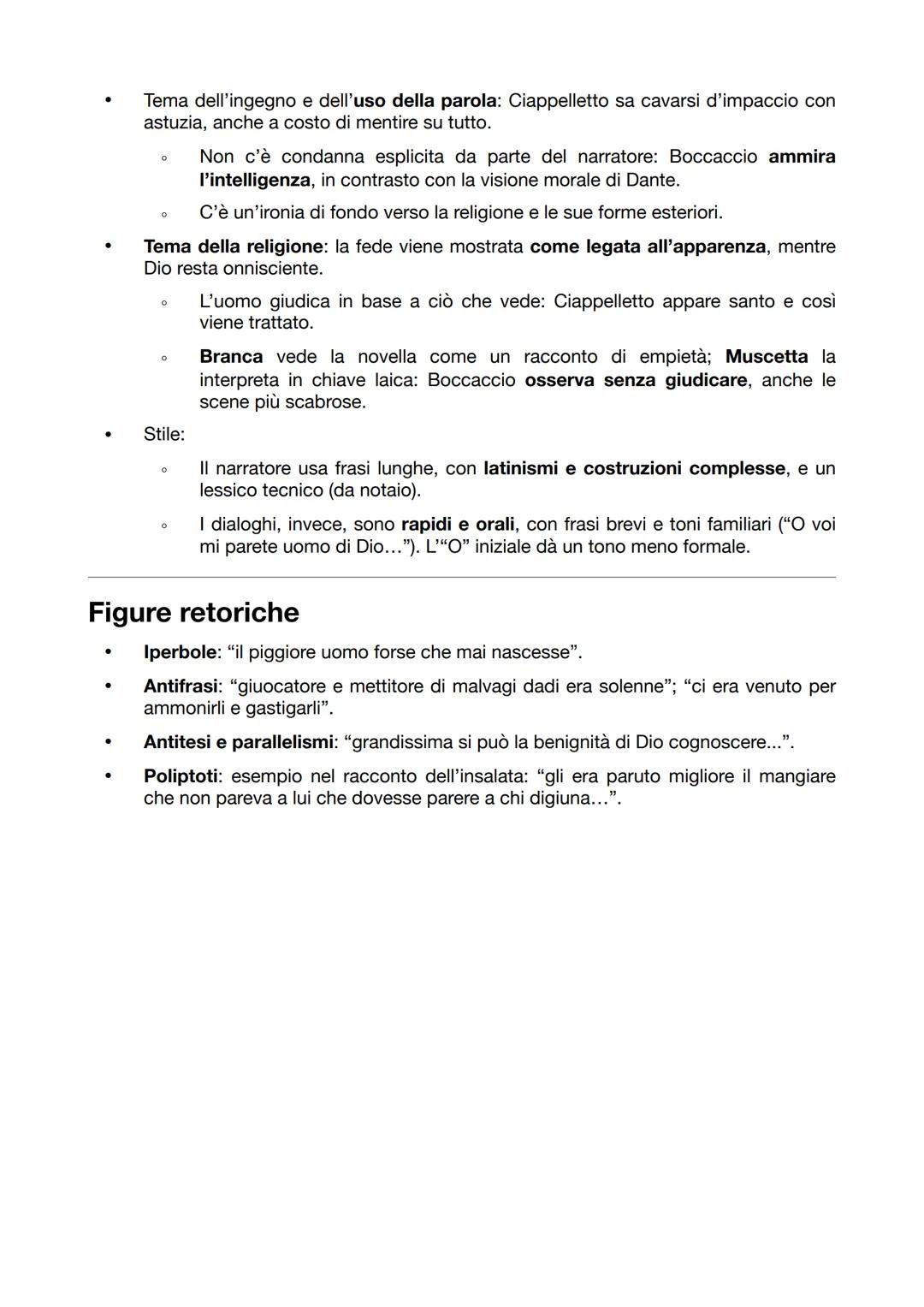 Ser Ciappelletto, Novella I
Contesto e cornice narrativa
Ogni racconto del Decameron inizia con un titolo che funge da rubrica: anticipa il
