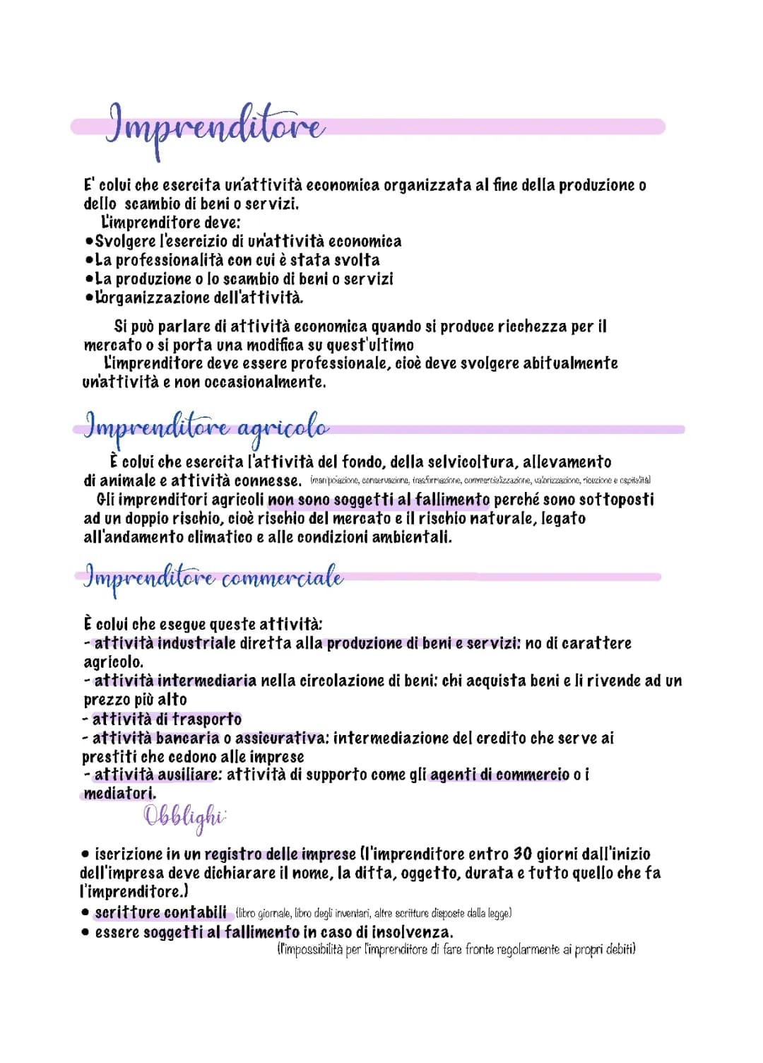 Imprenditore, impresa, azienda, diritto d’autore