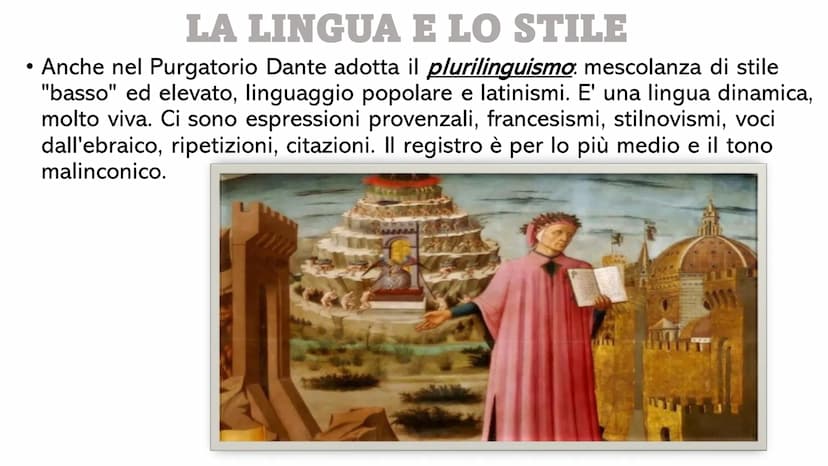 Il purgatorio
La seconda
cantica dantesca
UPLE Il purgatorio
La seconda
cantica dantesca
UPLE LA FORMAZIONE DEL PURGATORIO
Secondo Dante, il