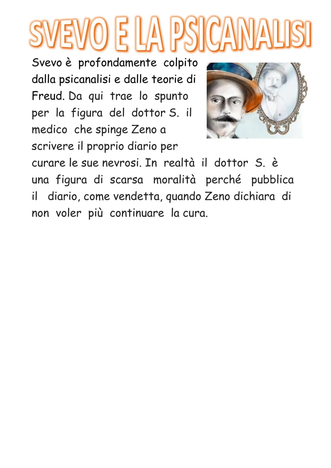 ITALO SVEVO
Italo Svevo nacque nel 1861 a Trieste da una
famiglia ebraica. Egli studiò a Germania e quando
tornò a Trieste, lavorò nell'azie