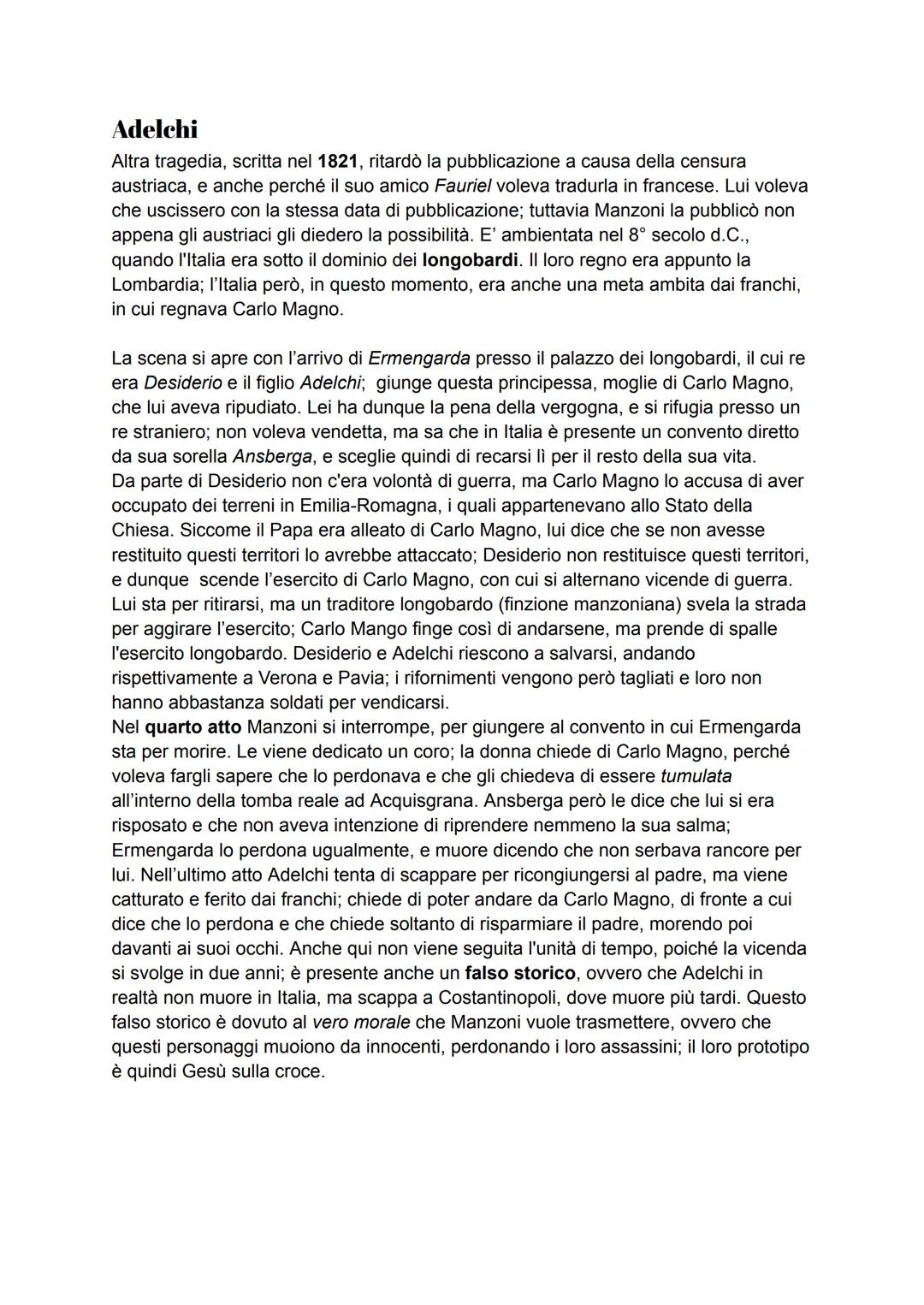 Manzoni
Lui vive in prima persona le tre guerre d'indipendenza e le cinque giornate di Milano,
e muore nel 1873, dopo l'unità d'Italia. Non 