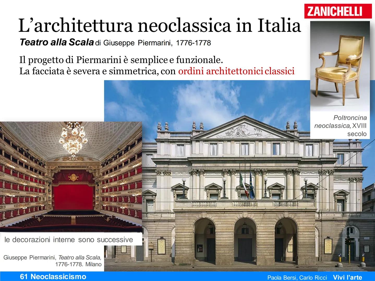 Neoclassicismo
Imitare
l'arte classica
61 Neoclassicismo
ZANICHELLI
Paola Bersi, Carlo Ricci
Vivi l'arte Il secondo '700
I fatti della stori