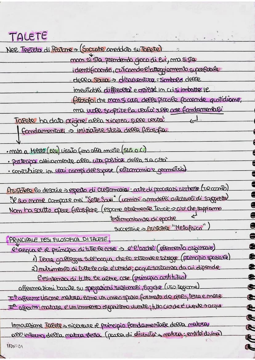 
<h2 id="chisonoifisicimonisti">Chi sono i fisici monisti</h2>
<p>Nella filosofia dell'Asia Minore (Ionia), sulla costa meridionale dell'Ege