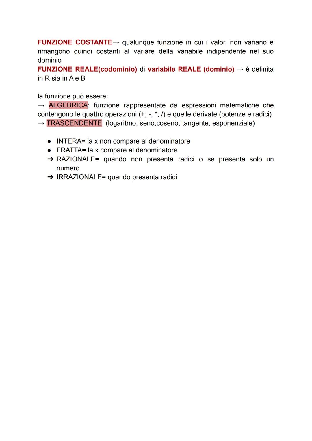 LE FUNZIONI MATEMATICHE
sono la legge (regola) la quale stabilisce una corrispondenza tra due insiemi
numerici
→ raggruppamenti di oggetti c