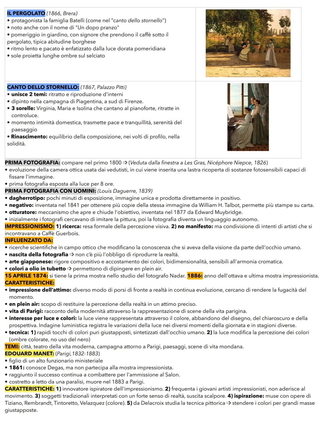 MACCHIAIOLI: movimento anti accademico e di ispirazione naturalistica.
sviluppo: 1855-1867 a Firenze, presso il Caffè Michelangelo. il Grand