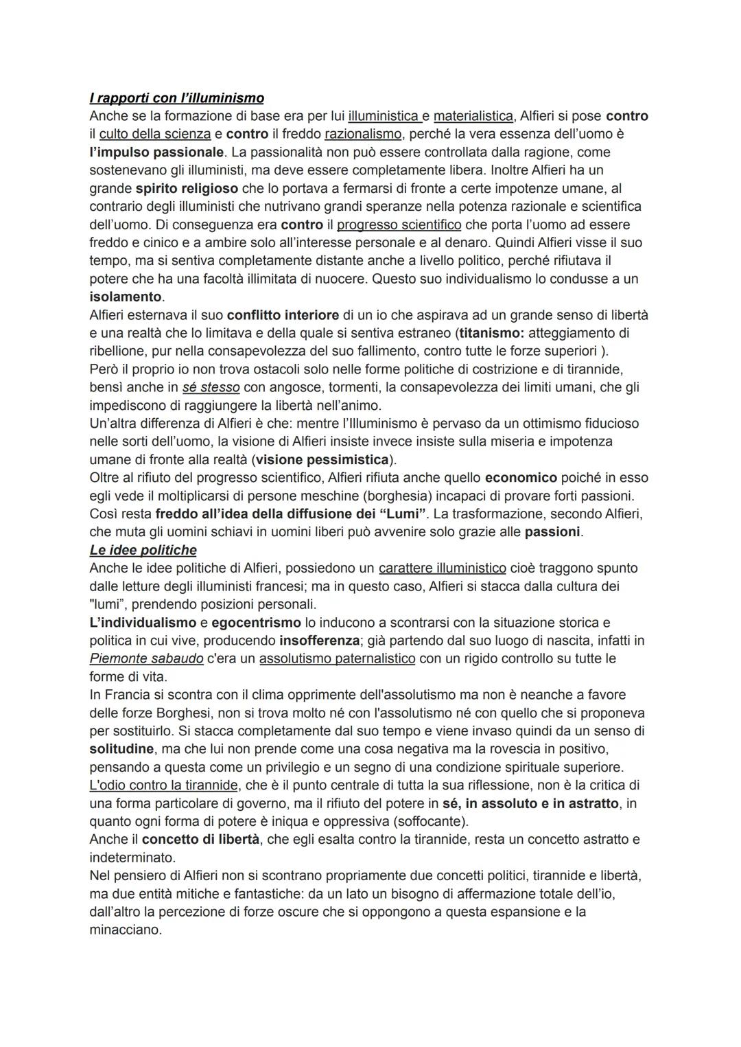 Vita di Alfieri:
Vittorio Alfieri nacque ad Asti nel 1749 da una famiglia ricca che gli garantì una buona
rendita, dandogli la possibilità d