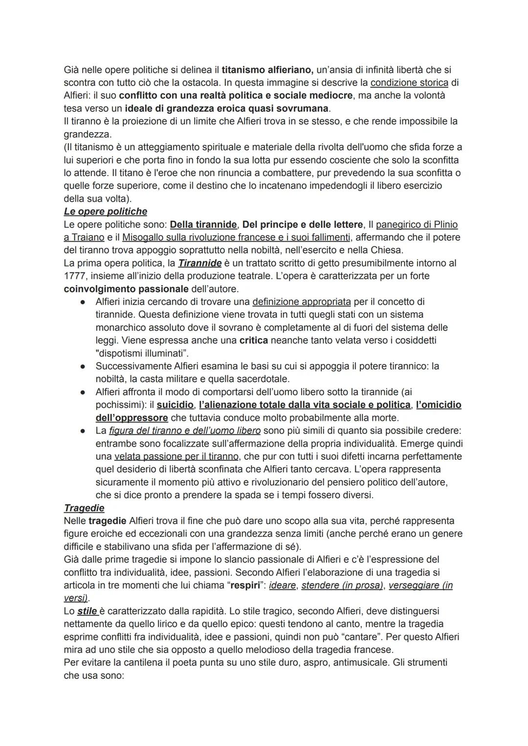 Vita di Alfieri:
Vittorio Alfieri nacque ad Asti nel 1749 da una famiglia ricca che gli garantì una buona
rendita, dandogli la possibilità d