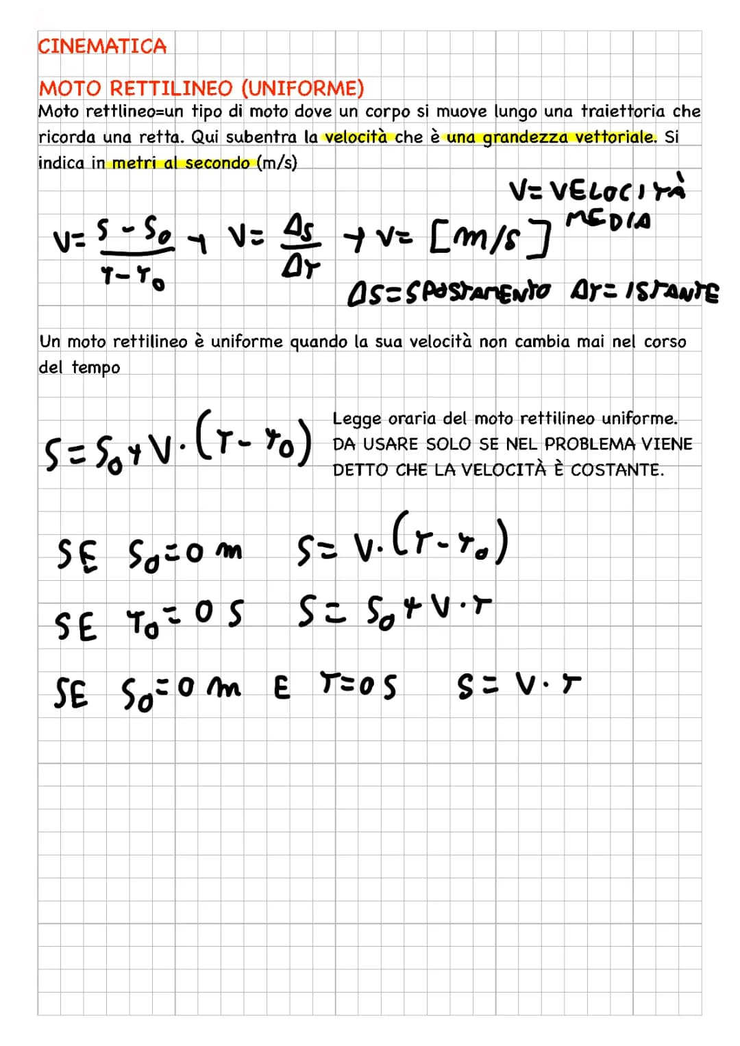 Fisica: i moti
