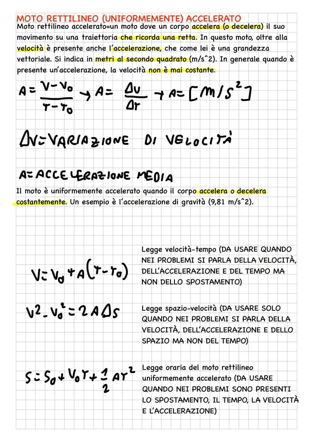 CINEMATICA
MOTO RETTILINEO (UNIFORME)
Moto rettlineo-un tipo di moto dove un corpo si muove lungo una traiettoria che
ricorda una retta. Qui