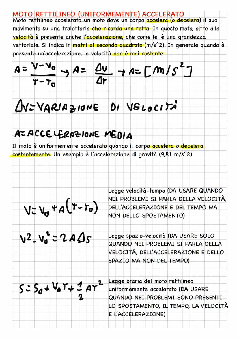 CINEMATICA
MOTO RETTILINEO (UNIFORME)
Moto rettlineo-un tipo di moto dove un corpo si muove lungo una traiettoria che
ricorda una retta. Qui