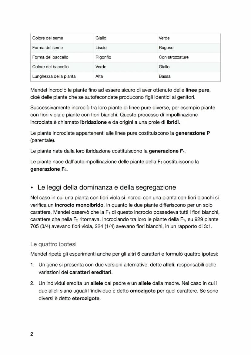 La genetica
Le leggi di Mendel
• La genetica è nata in un'abbazia
I primi studi di genetica furono condotti intorno al 1860 dal monaco agost