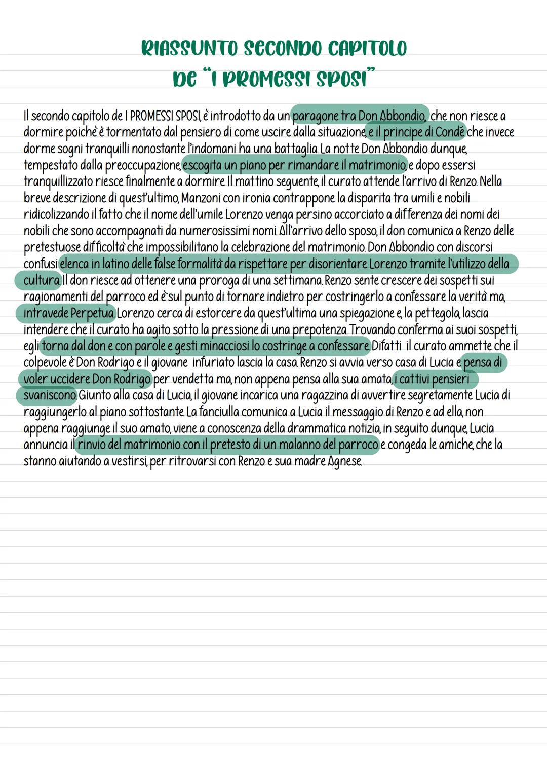 RIASSUNTO SECONDO CAPITOLO
be "I PROMESSI SPOSI"
Il secondo capitolo de I PROMESSI SPOSI, è introdotto da un paragone tra Don Abbondio, che 