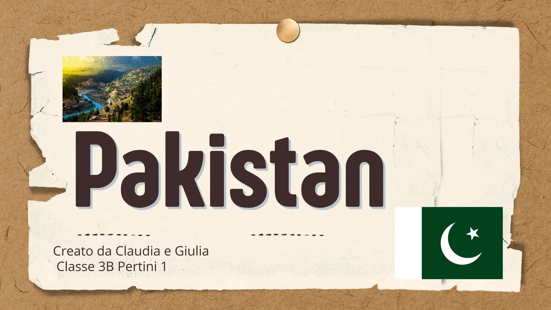 Pakistan
Creato da Claudia e Giulia
Classe 3B Pertini 1
C+ Territorio
Il Pakistan costituisce un un corridoio
naturale fra l'Asia centrale e