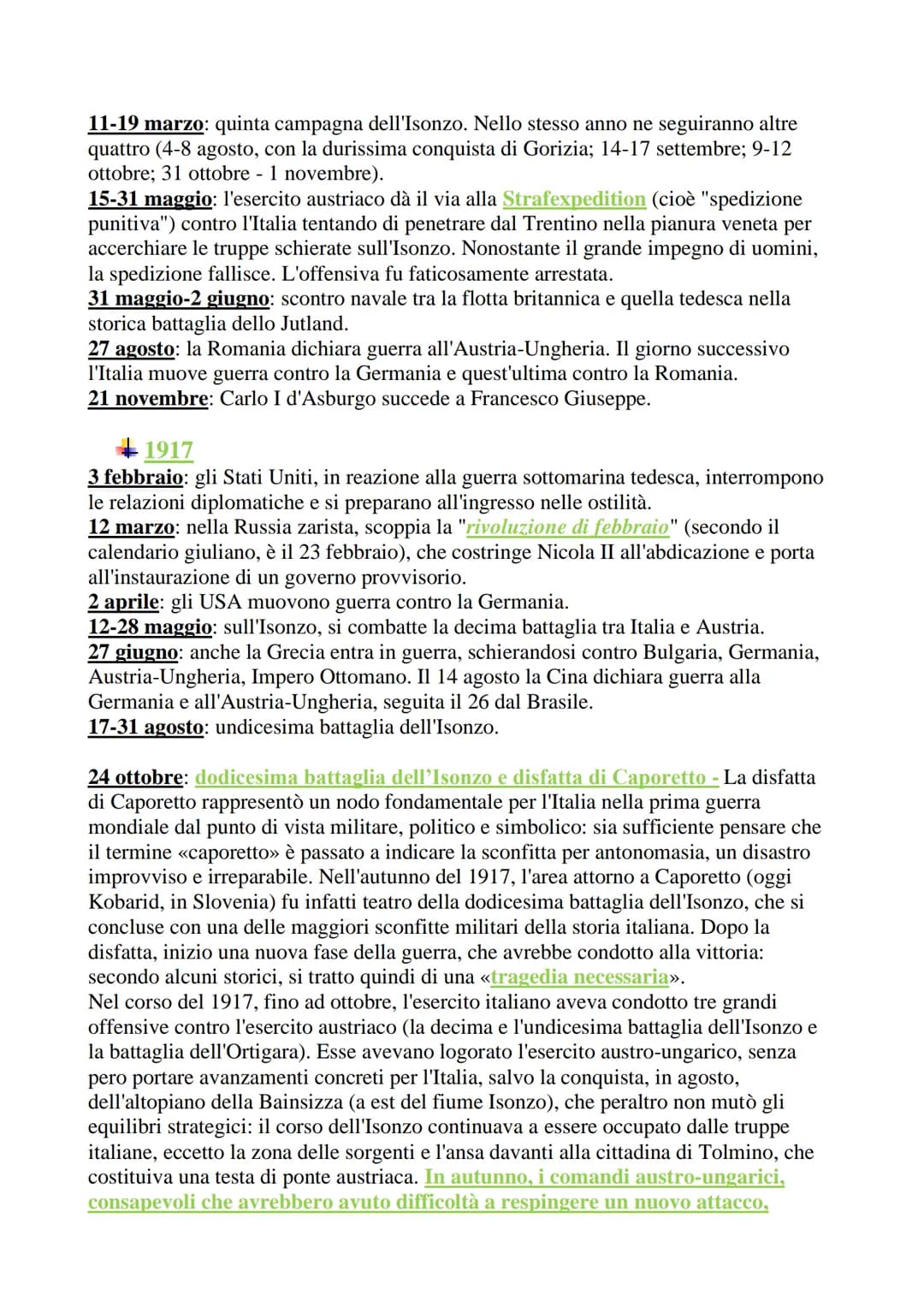 
<p>La prima guerra mondiale fu un conflitto che coinvolse le principali potenze e molte di quelle minori tra il 28 luglio 1914 e l'11 novem