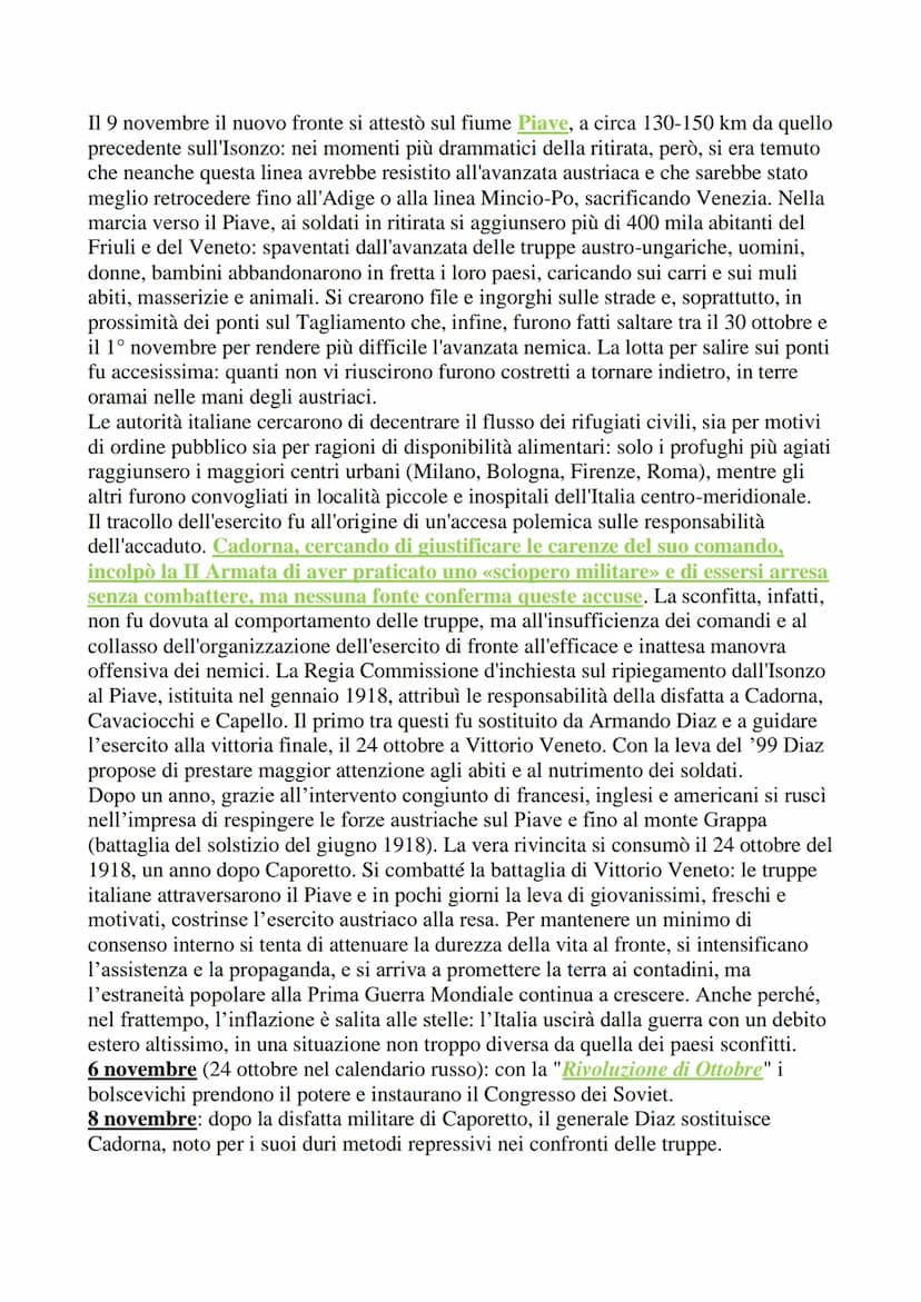 
<p>La prima guerra mondiale fu un conflitto che coinvolse le principali potenze e molte di quelle minori tra il 28 luglio 1914 e l'11 novem
