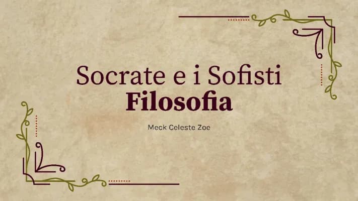 Know Socrate e i Sofisti thumbnail