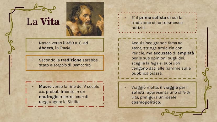 Socrate e i Sofisti
Filosofia
.......
Meck Celeste Zoe ......
Tavola dei contenuti
01
02
03
I Sofisti
Chi sono?
Cosa fanno?
Metodi
Protagora