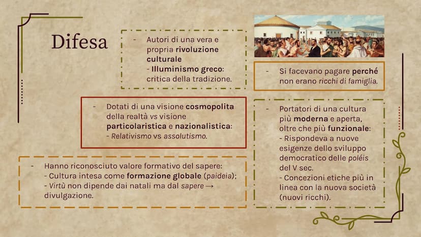 Socrate e i Sofisti
Filosofia
.......
Meck Celeste Zoe ......
Tavola dei contenuti
01
02
03
I Sofisti
Chi sono?
Cosa fanno?
Metodi
Protagora