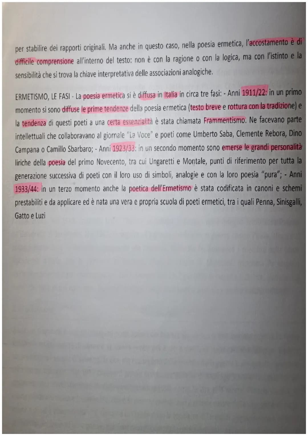 SIGNIFICATO DELL'ERMETISMO L'Ermetismo è una delle esperienza poetiche più importante del primo
Novecento ed ha apportato modifiche e innova