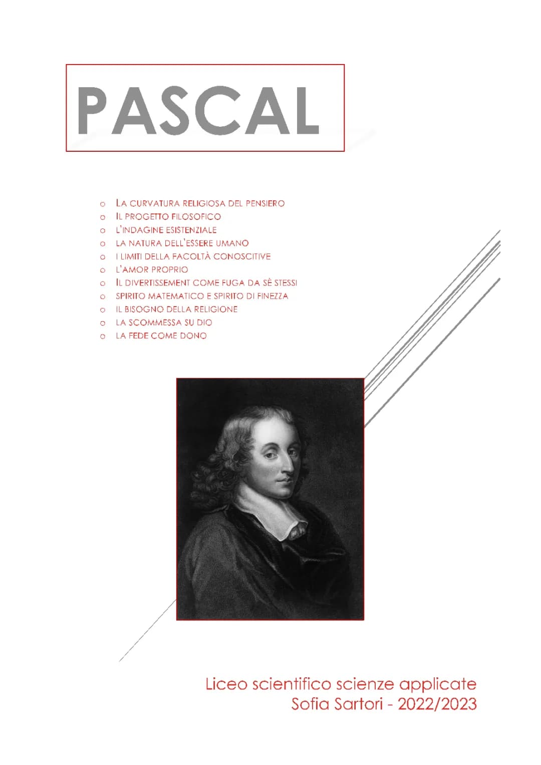 Pascal - filosofia e pensiero