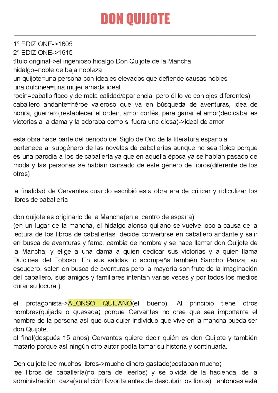 don Quijote 