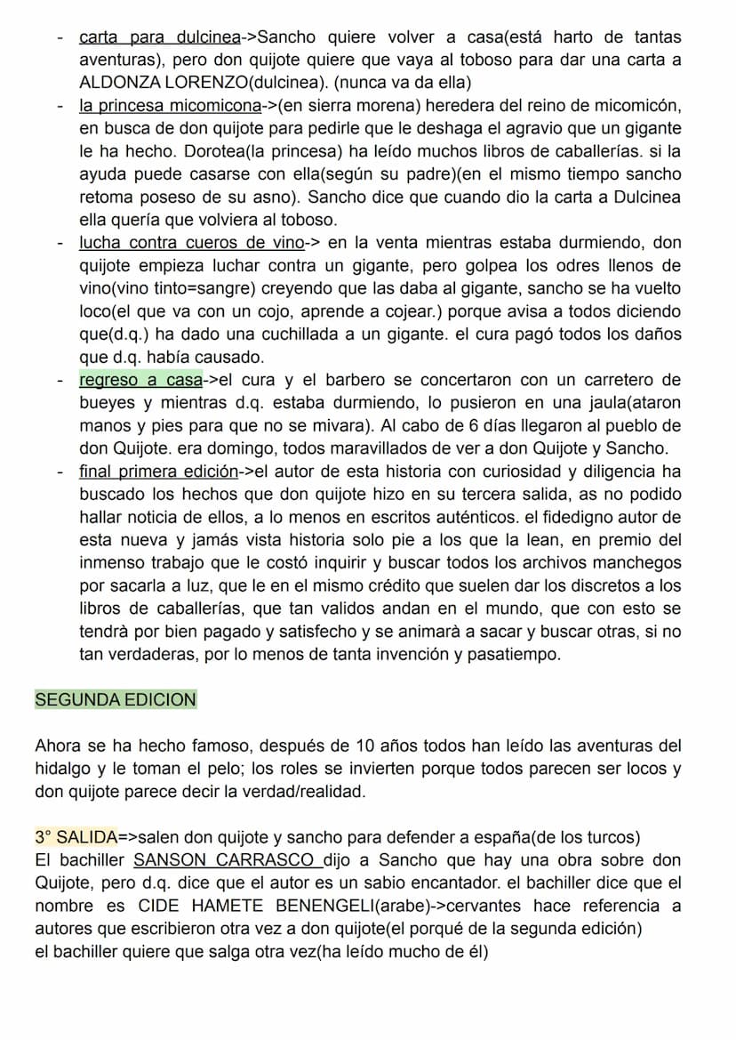 DON QUIJOTE
1° EDIZIONE->1605
2° EDIZIONE->1615
título original->el ingenioso hidalgo Don Quijote de la Mancha
hidalgo=noble de baja nobleza