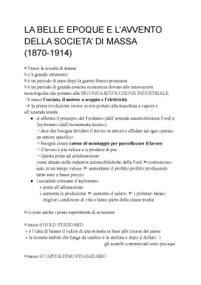 Know LA BELLE EPOQUE E L’AVVENTO DELLA SOCIETA’ DI MASSA (1870-1914) thumbnail