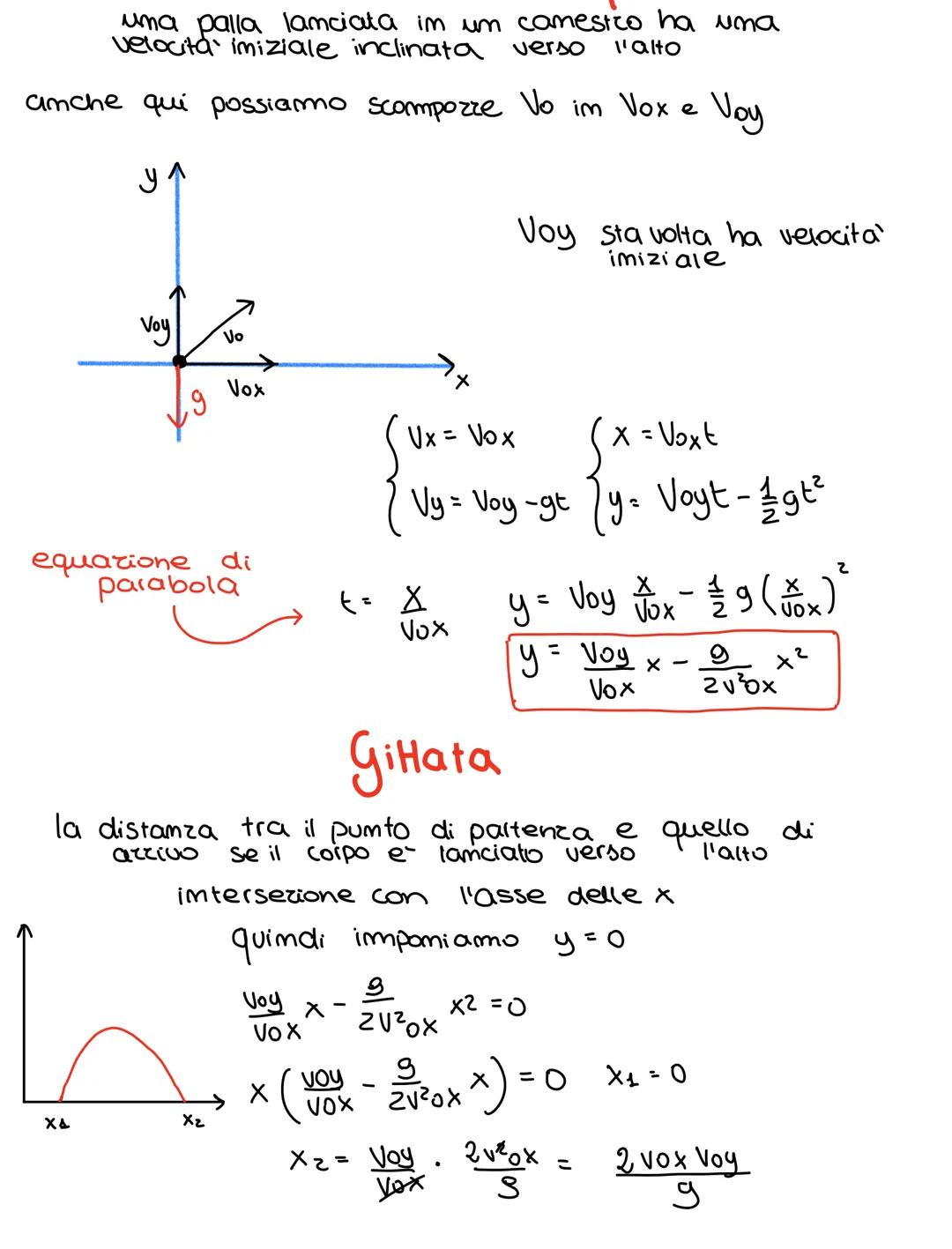 # Il moto parabolico

yv

۷۰

X

se um corpo compie um moto
parabolico umol dire che la sua
traietoria e uma parabola

prendo um sistema di
