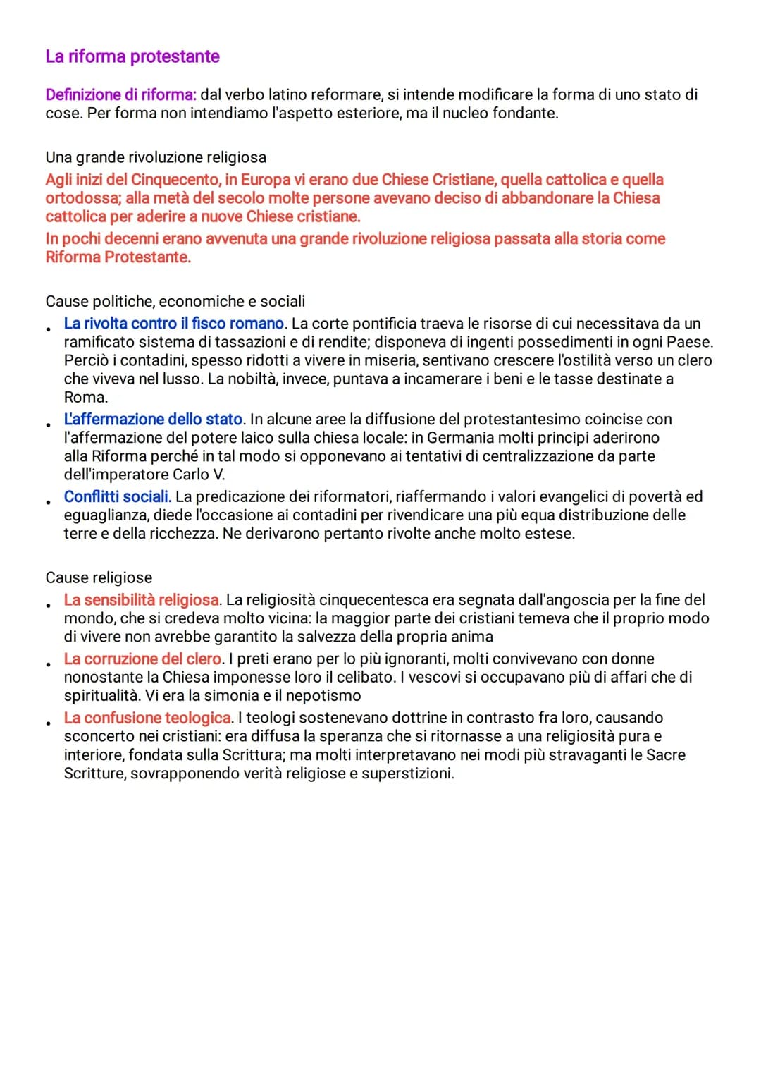 martin lutero e la riforma protestante 