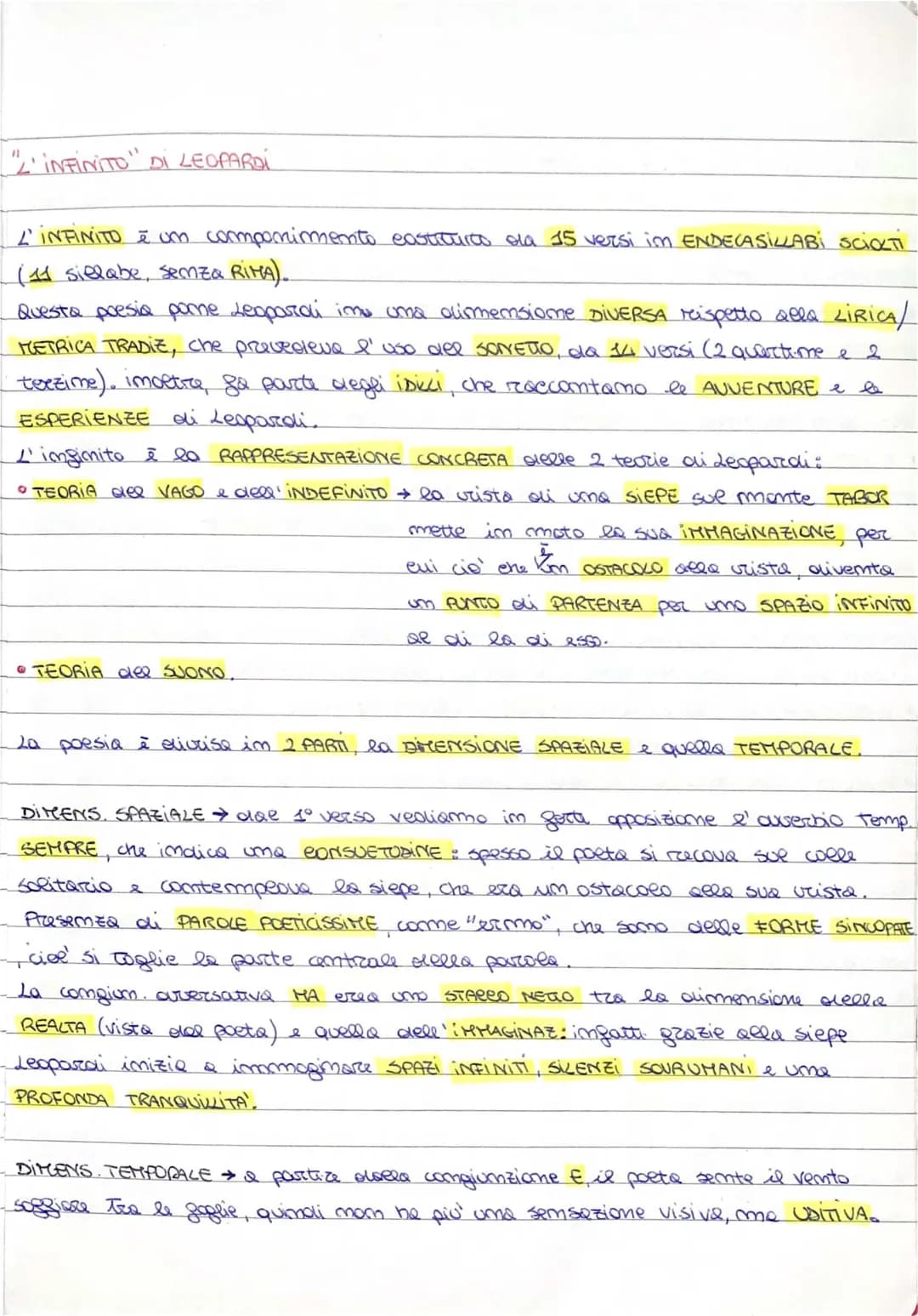 L'Infinito di Leopardi: Analisi e Spiegazione per Bambini in PDF