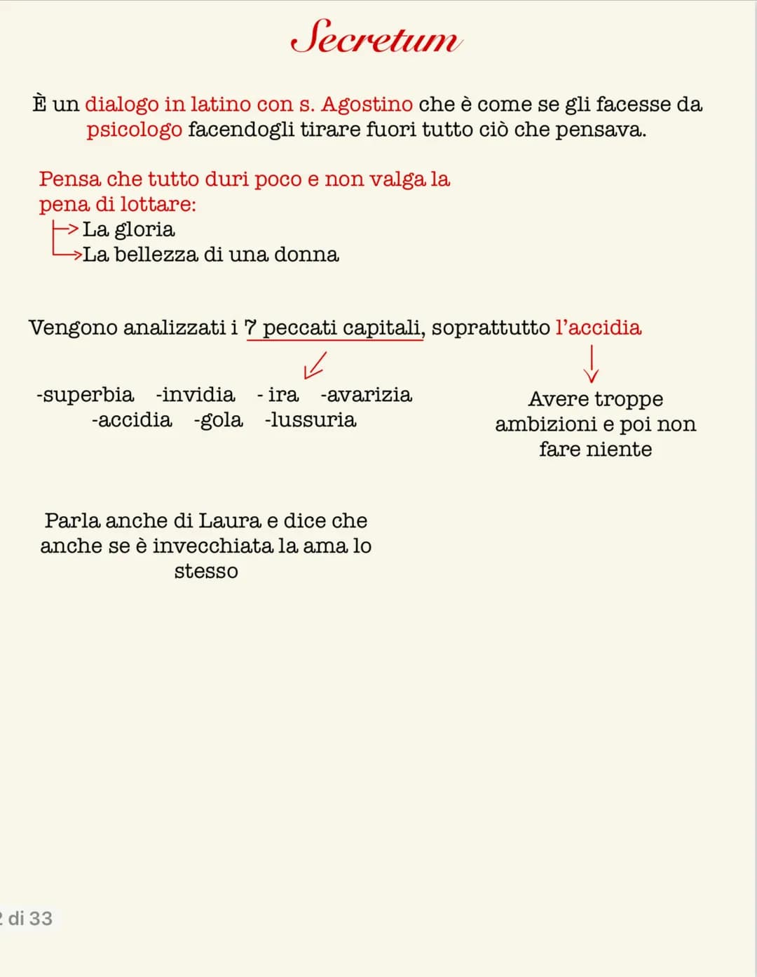 Africa->
(1338-1341)
(1347-1353)
trattato in forma di dialogo tra San Agostino e Petrarca
Secretum-> alla presenza di una donna “ la verità”