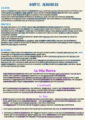 Know Dante- La vita- Le opere (La vita nuova, Le rime, Il Convivio, De vulgari eloquentia, De monarchia, La commedia) thumbnail