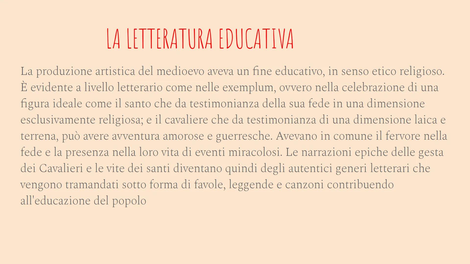 L'EDUCAZIONE
NEL BASSO MEDIOEVO
DAL X-XV SECOLO LO SCENARIO DOPO L'ANNO MILLE
A partire dall'anno mille, l'Europa attraversa una fase di
rin